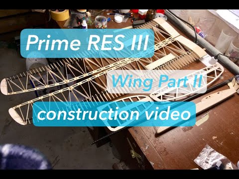 Prime RES III by CLM Pro -  Wing Part II construction video #res #f3l #thermal #soaring #rcflying