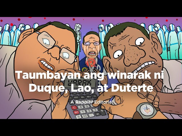 [EDITORIAL] Taumbayan ang winarak ni Duque, Lao, at Duterte
