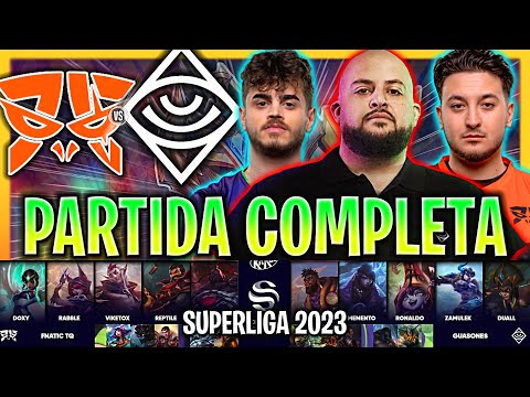 GUASONES vs FNATIC TQ PARTIDA COMPLETA SUPERLIGA 2023 ESPAÑOL LVP