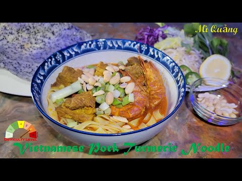 Vietnamese Pork Turmeric Noodle Soup Mì Quảng with Best Recipes