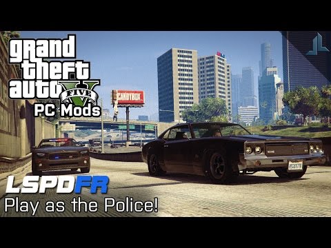 GTA V PC Mods: LSPD:FR 0.1v Release | Play as the Police!