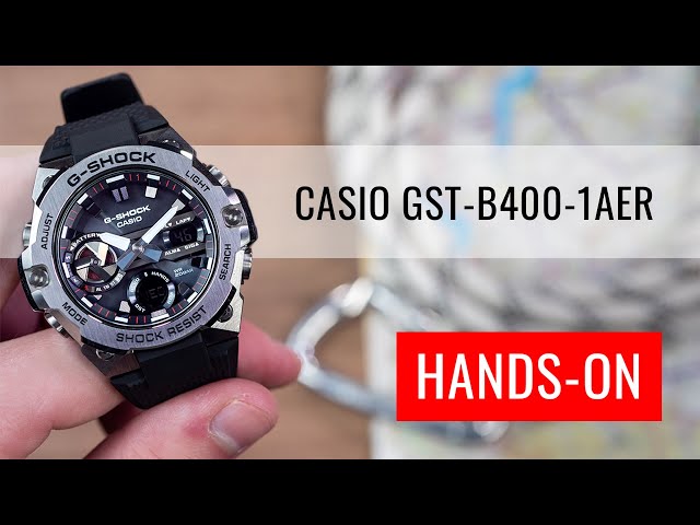 ساعة كاسيو جي-شوك رقمية رجالية - GST-B400-1AER.B