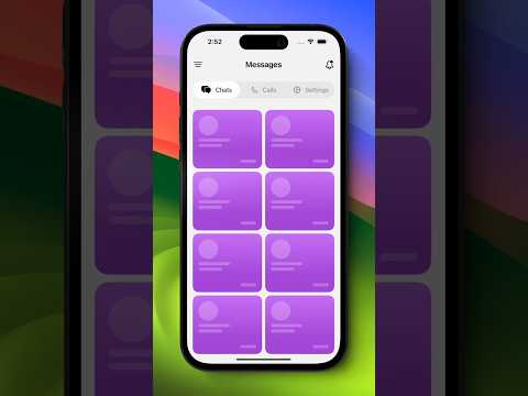 Building Scrollable Tab View With New iOS 17 API's - Xcode #swiftui #animation thumbnail
