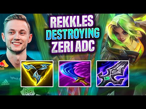 REKKLES DESTROYING WITH ZERI NEW CHAMP! - KC Rekkles Plays Zeri ADC vs Vayne! | Season 2022