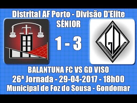 Distrital AF Porto Elite 26ª Jorn. "Balantuna FC Vs GD Viso" 16/17 - Jogo do Título