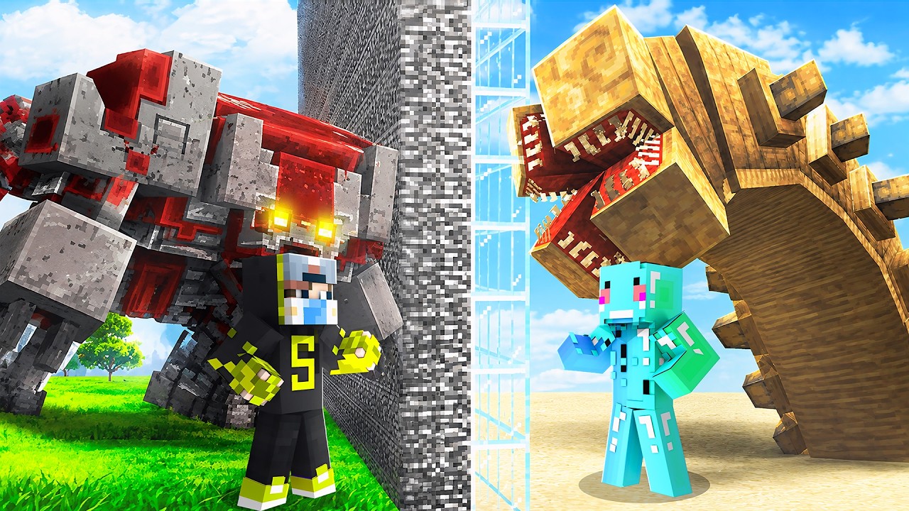 SMARTYPIE VS DREAMBOY Realistic Build Battle !! #4