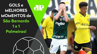 Foi polêmico: Confira os melhores momentos de São Bernardo 1 x 1 Palmeiras