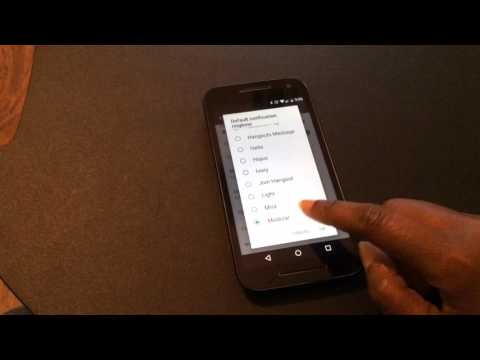 Motorola Moto G 3rd Gen. Notification Tones