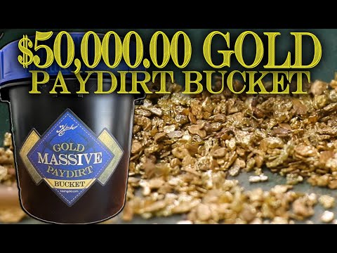 $50,000.00 Gold Massive Paydirt Bucket - OVER 10 Troy Ounces of Gold!