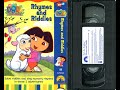 Opening To Dora The Explorer Rhymes And Riddles US VHS 2003