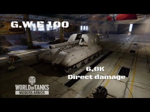 G.W.E 100 in Aeródromo: 6,8K direct damage | World of Tanks | Wot console
