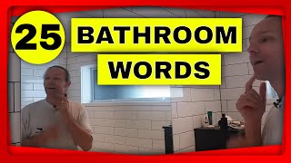 25 Bathroom Words in English | Learn Bathroom Vocabulary | English Listening Practice