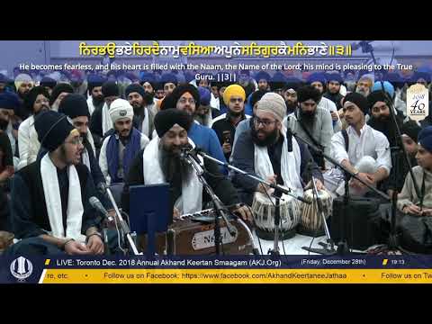 051 Toronto Dec. 2018 - Friday PM - Bhai Jagjit Singh Jee NewYork