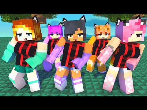 SIMPLE DIMPLE ME TOO FIRST MEET LAVA APHMAU FRIENDS KIM, ZOEY, MIA AND KC - MINECRAFT ANIMATION