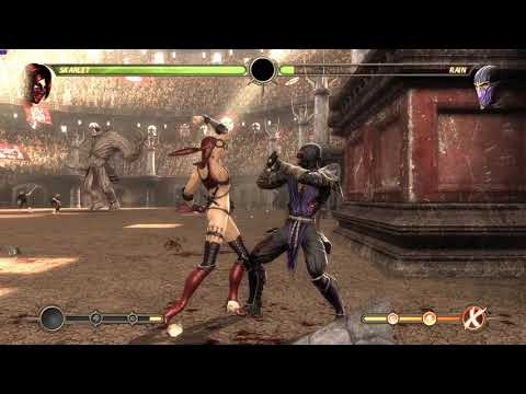 Mortal Kombat 9 Skarlet 53% combo (5 bars pressure)