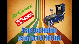 Look at the At-Games Legends Pinball Micro - BIG FUN, Small Footprint.