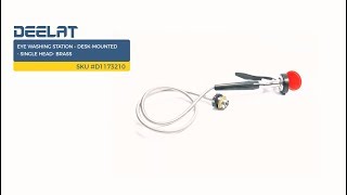 Eye Washing Station – Desk-Mounted - Single Head- Brass SKU #D1173210