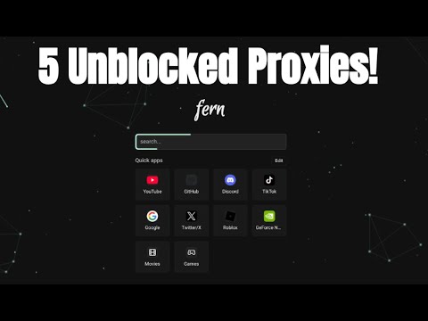 5 UnbIocked Fern Links for School Chromebook!