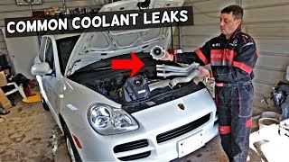 MOST COMMON COOLANT LEAKS ON PORSCHE CAYENNE S, CAYENNE S TURBO