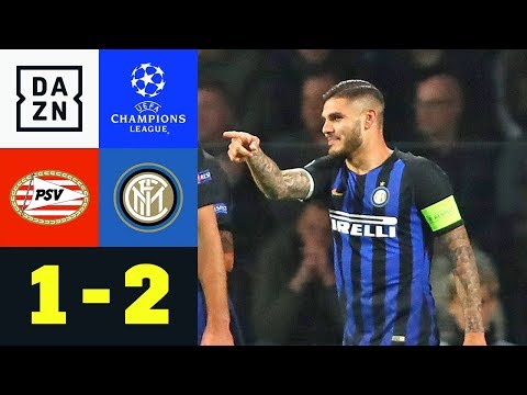 Mauro Icardi trifft bei Inter-Comeback: PSV - Inter 1:2 | UEFA CL | DAZN Highlights