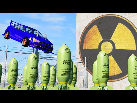 EXPERIMENT - Cars vs Nuclear Bombs #7 - BeamNG Drive | CrashTherapy