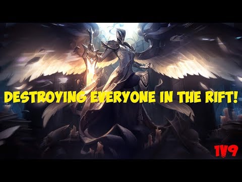 DESTROYING EVERYONE IN THE RIFT! - Reworked Kayle Gameplay | kayle 1v9