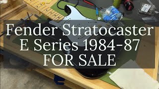 Video thumbnail for Fender Stratocaster E-Series MIJ - SOLD by bbmade