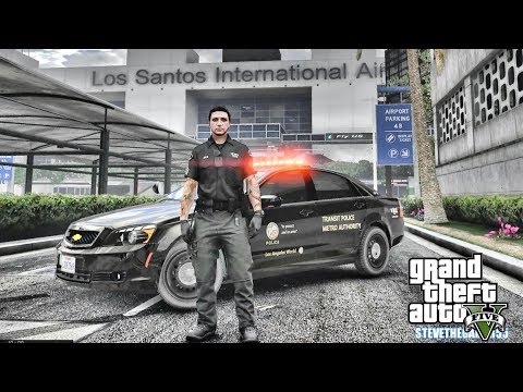 GTA 5 MODS LSPDFR 0.4.1 - AIRPORT PATROL!!! (GTA 5 REAL LIFE PC MOD)