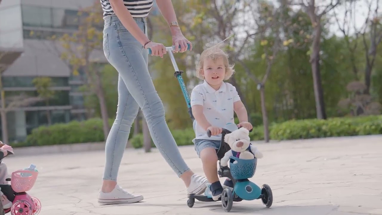 GLOBBER Scooter GO UP Baby Lights 360° Mint