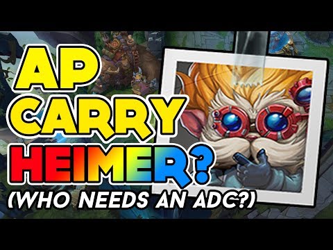HEIMERDINGER AP CARRY BOTLANE IN RANKED! | HEIMERDINGER THE MASTER OF ALL LANES? - League Of Legends