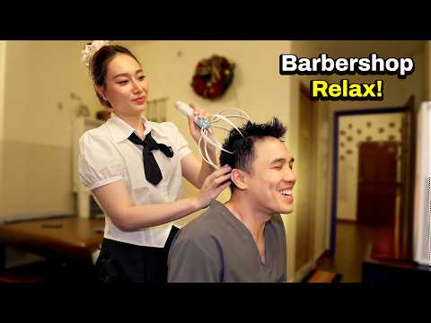 ASMR 🔥 Das entspannendste Barbershop-Massageerlebnis mit vollem Service!