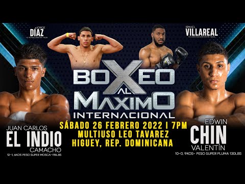Boxeo Al Maximo Internacional 5 marzo  2022 - Boxeo 2022 -  Juan Carlos Camacho - Edwin Valentin