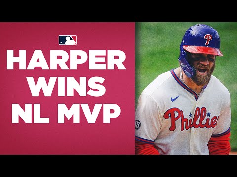 Bryce Harper wins NL MVP, his 2nd MVP award! (2021 Highlights)
