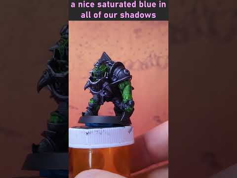 How to Paint 40k Ork Skin #miniaturepainting #orks