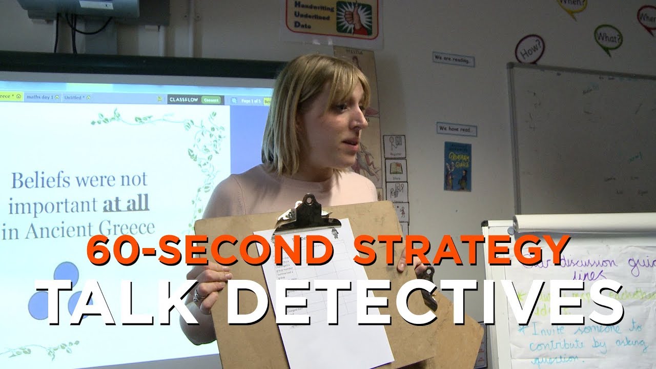 60-Second Strategy: Talk Detectives