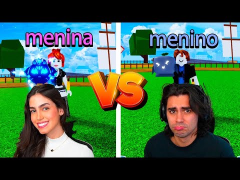 STARTING AS GIRL VS BOY in Blox fruits