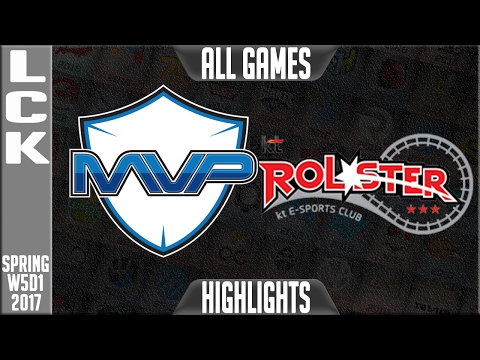 MVP vs KT Rolster Highlights ALL GAMES - LCK W5D1 spring 2017 - MVP vs KT Highlights