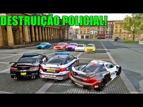 HOT MILK DRUNK IN POLICE DESTRUCTION - FORZA HORIZON 4 - GAMEPLAY