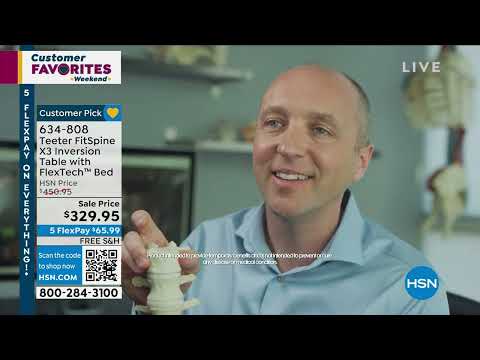 Teeter FitSpine X3 Inversionsbank mit FlexTech-Bett