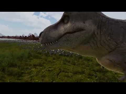 1Million Free Ranged Chicken Vs 100000 T-Rex Epic Battle