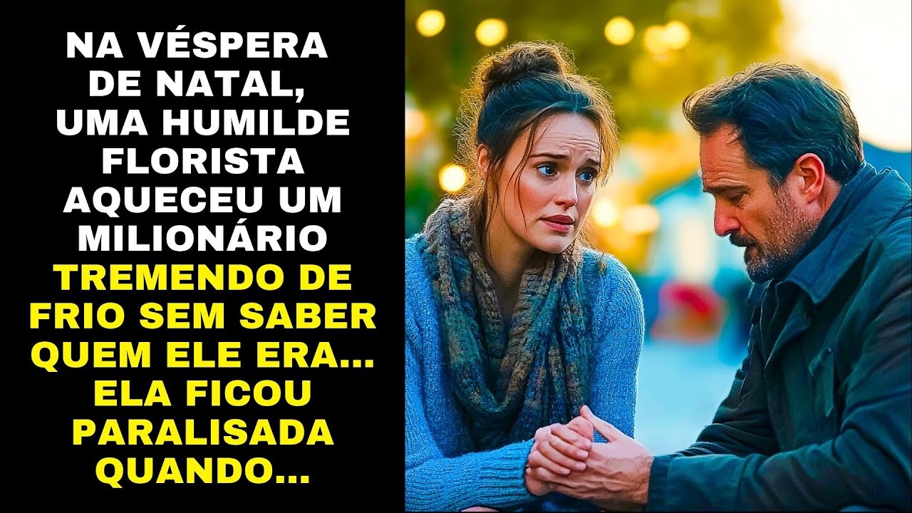 NA VÉSPERA DE NATAL, UMA HUMILDE FLORISTA AQUECEU UM MILIONÁRIO TREMENDO DE FRIO SEM SABER QUEM ELE