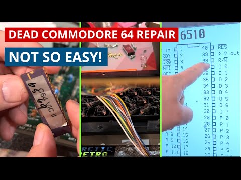 Dead Commodore 64: Repair and restoration - Black screen but otherwise a nice machine