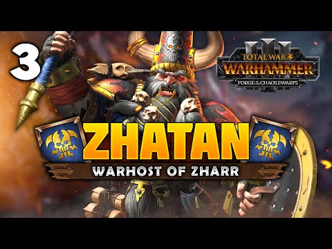 MARVELOUS MAGMA CANNONS! Total War: Warhammer 3 - Zhatan the Black - Chaos Dwarf [IE] Campaign #3