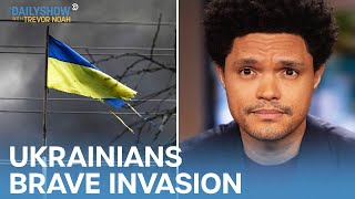 Ukrainians Brave Invasion as Putin Blocks Independent Media in Russia | The Daily Show
