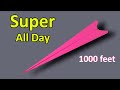 How To Make Paper Airplane Fly Long Distance 1000 Feet Best Paper Airplane Paperplaneschannel
