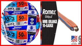 Great product -  Southwire 63948422 50' 10/3 with ground Romex brand SIMpull residential indoor elec