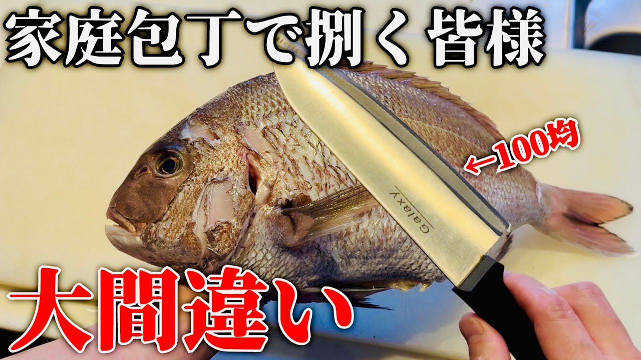 【特別公開】これを観るだけで三徳包丁で魚捌きが完璧になる動画です。