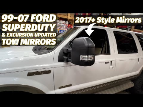 99-07 Ford Superduty & Excursion Updated Tow Mirrors 2017+ Style