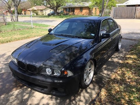 E39 BMW 540i - Seibon Carbon Hood and Trunk Installed
