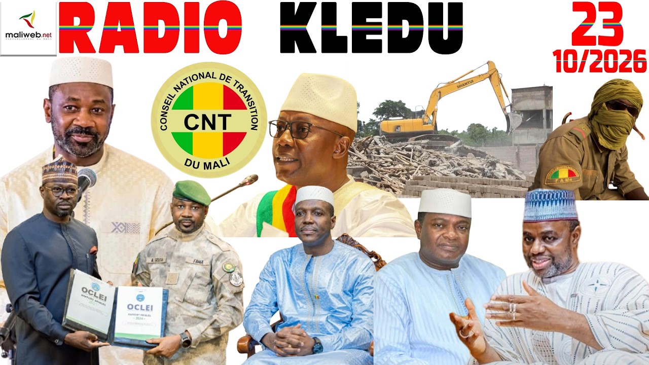 La Revue de Presse de la RADIO KLEDU du 23 Octobre 2026